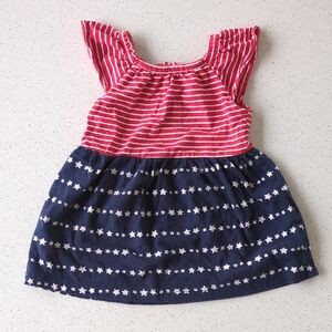 Carter's Red and Blue Striped Star Dress